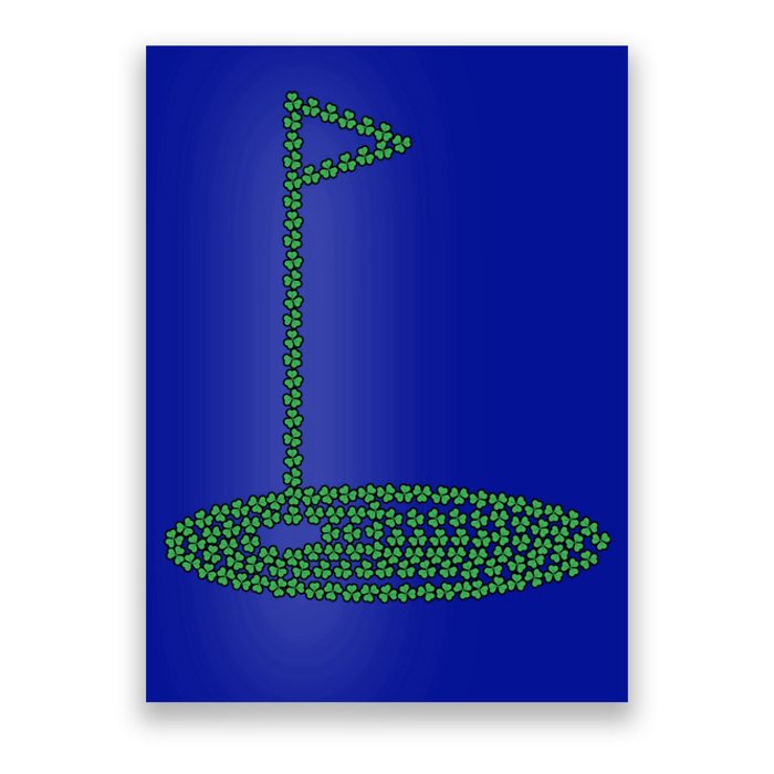 Golf Player Hole St Patrick's Day Gift Poster