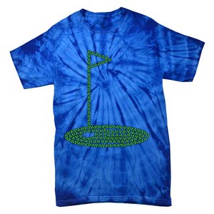 Golf Player Hole St Patrick's Day Gift Tie-Dye T-Shirt