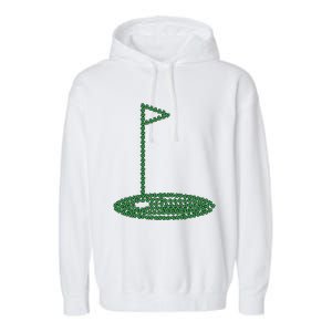 Golf Player Hole St Patrick's Day Gift Garment-Dyed Fleece Hoodie