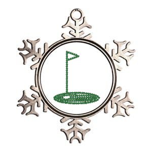 Golf Player Hole St Patrick's Day Gift Metallic Star Ornament