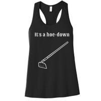 Garden Pun Hoe Down Sad Look Face Women's Racerback Tank