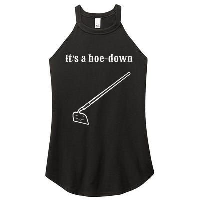 Garden Pun Hoe Down Sad Look Face Women's Perfect Tri Rocker Tank