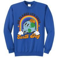 Go Planet Its Your Earth Day Teacher Groovy Environt Gift Sweatshirt