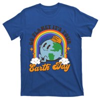 Go Planet Its Your Earth Day Teacher Groovy Environt Gift T-Shirt