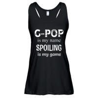 G Pop Is My Name Spoiling Is My Game Grandpop Grandpa Ladies Essential Flowy Tank