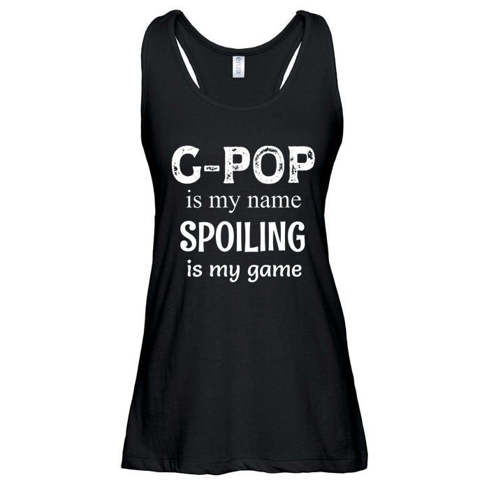 G Pop Is My Name Spoiling Is My Game Grandpop Grandpa Ladies Essential Flowy Tank