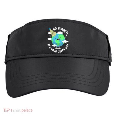 Go Planet It's Your Earth Day Cute Gift Adult Drive Performance Visor