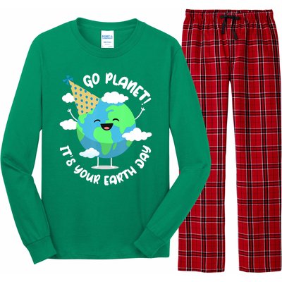 Go Planet It's Your Earth Day Cute Gift Long Sleeve Pajama Set