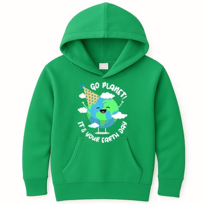 Go Planet It's Your Earth Day Cute Gift Kids Hoodie