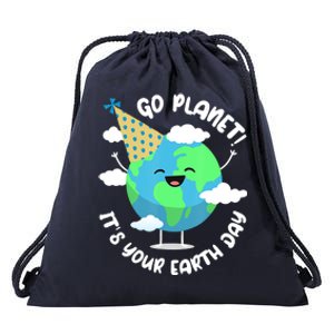 Go Planet It's Your Earth Day Cute Gift Drawstring Bag