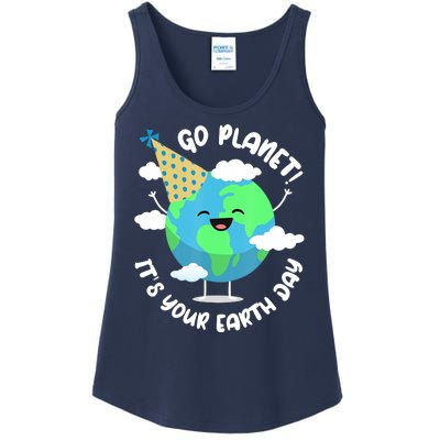 Go Planet It's Your Earth Day Cute Gift Ladies Essential Tank