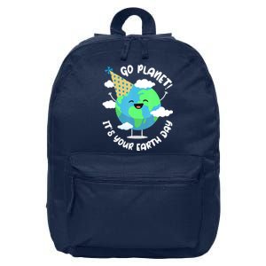 Go Planet It's Your Earth Day Cute Gift 16 in Basic Backpack