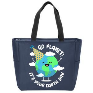 Go Planet It's Your Earth Day Cute Gift Zip Tote Bag