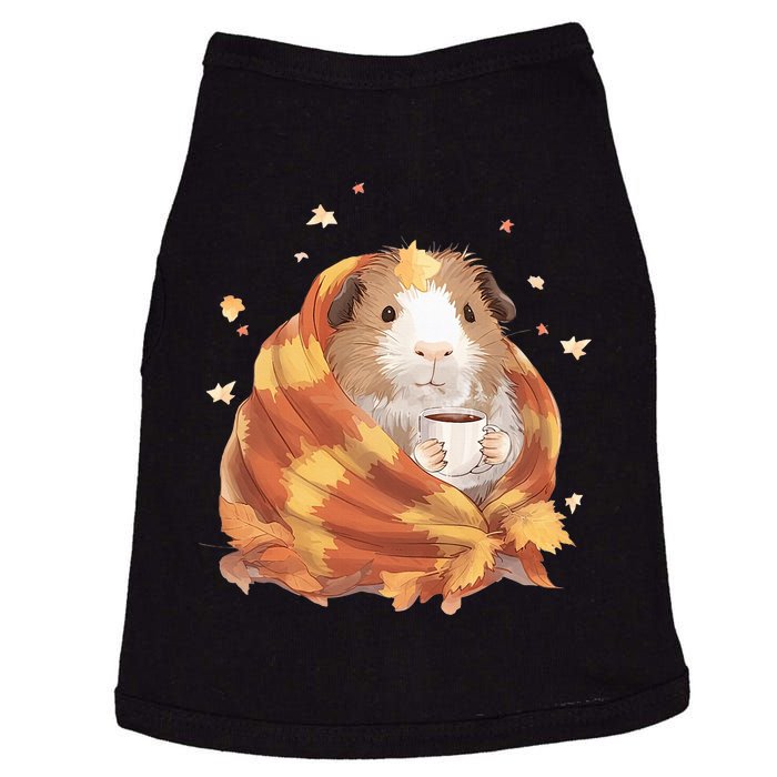 Guinea Pig In A Blanket Coffee Cups Autumn Fall Thanksgiving Doggie Tank