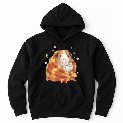 Guinea Pig In A Blanket Coffee Cups Autumn Fall Thanksgiving Hoodie