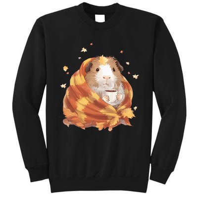 Guinea Pig In A Blanket Coffee Cups Autumn Fall Thanksgiving Sweatshirt