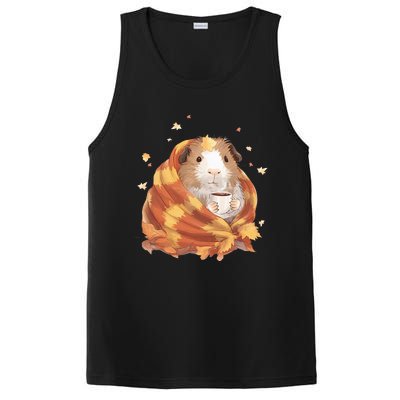 Guinea Pig In A Blanket Coffee Cups Autumn Fall Thanksgiving PosiCharge Competitor Tank