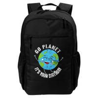 Go Planet Its Your Birthday Happy Earth Day Distressed Backpack