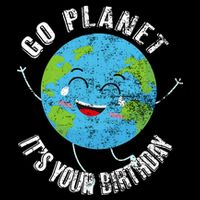 Go Planet Its Your Birthday Happy Earth Day Distressed Backpack
