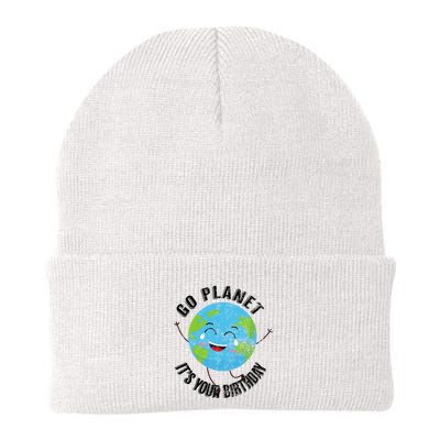 Go Planet Its Your Birthday Happy Earth Day Distressed Beanie