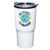 Go Planet Its Your Birthday Happy Earth Day Distressed Tumbler