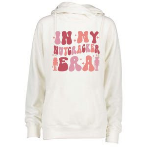 Groovy Pink In My Nutcracker Era Christmas Ballet Squad Gift Womens Funnel Neck Pullover Hood