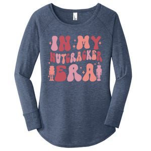 Groovy Pink In My Nutcracker Era Christmas Ballet Squad Gift Women's Perfect Tri Tunic Long Sleeve Shirt