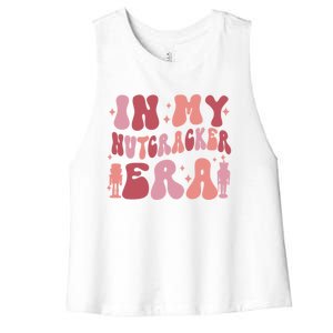 Groovy Pink In My Nutcracker Era Christmas Ballet Squad Gift Women's Racerback Cropped Tank