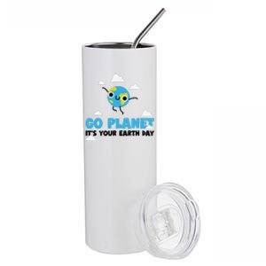 Go Planet It’s Your Earth Day Cute Planet April 22 Earth Day Stainless Steel Tumbler