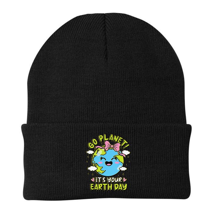 Go Planet Its Your Earth Day Groovy Save The Planet Knit Cap Winter Beanie