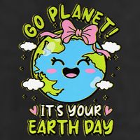 Go Planet Its Your Earth Day Groovy Save The Planet Knit Cap Winter Beanie