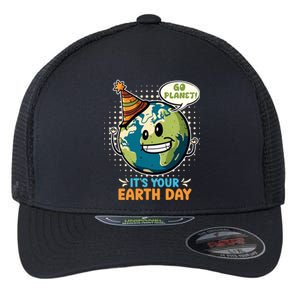 Go Planet It´s Your Earth Day Save The Earth Meaningful Gift Flexfit Unipanel Trucker Cap