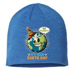 Go Planet It´s Your Earth Day Save The Earth Meaningful Gift Sustainable Beanie