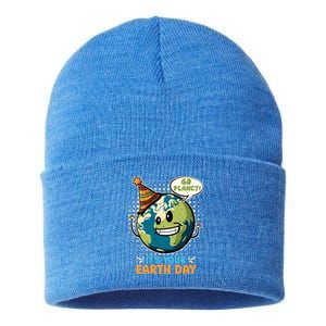 Go Planet It´s Your Earth Day Save The Earth Meaningful Gift Sustainable Knit Beanie