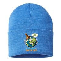 Go Planet It´s Your Earth Day Save The Earth Meaningful Gift Sustainable Knit Beanie