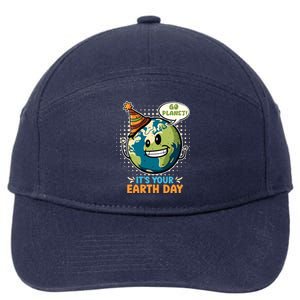 Go Planet It´s Your Earth Day Save The Earth Meaningful Gift 7-Panel Snapback Hat