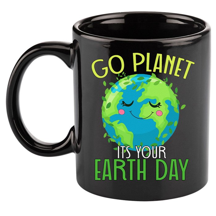 Go Planet Its Your Earth Day Women 11oz C Handle Ceramic Mug