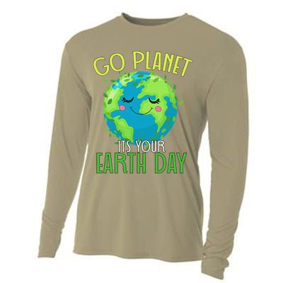 Go Planet Its Your Earth Day Women Cooling Performance Long Sleeve Crew