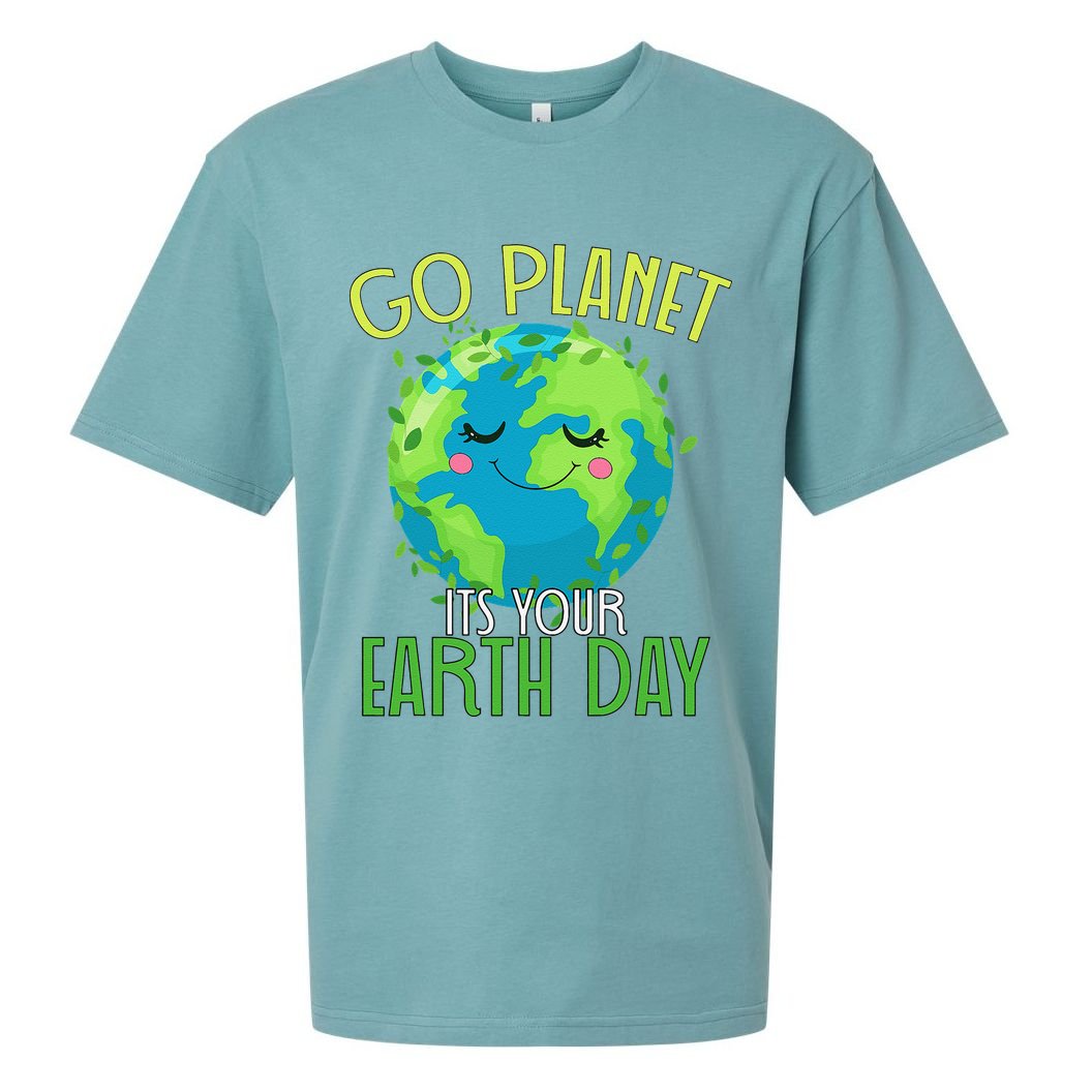 Go Planet Its Your Earth Day Women Sueded Cloud Jersey T-Shirt