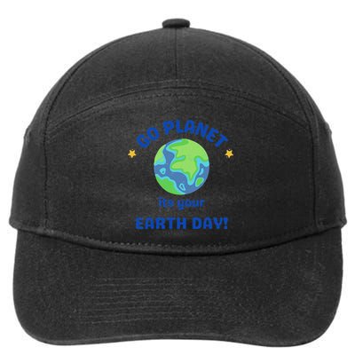 Go Planet Its Your Earth Day 7-Panel Snapback Hat