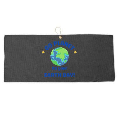 Go Planet Its Your Earth Day Large Microfiber Waffle Golf Towel