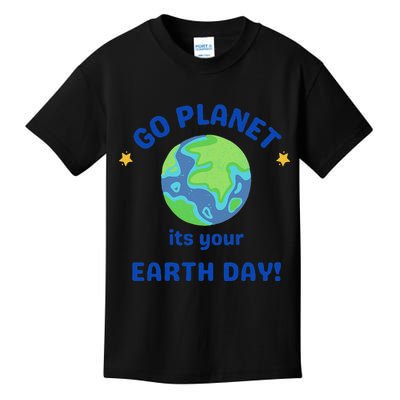 Go Planet Its Your Earth Day Kids T-Shirt