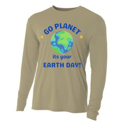 Go Planet Its Your Earth Day Cooling Performance Long Sleeve Crew