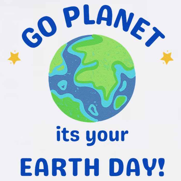 Go Planet Its Your Earth Day Garment-Dyed Sweatshirt