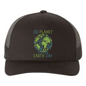 Go Planet ItS Your Earth Day 2024 Teachers Yupoong Adult 5-Panel Trucker Hat