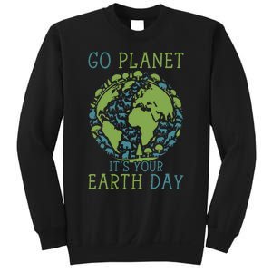 Go Planet ItS Your Earth Day 2024 Teachers Sweatshirt