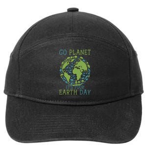 Go Planet ItS Your Earth Day 2024 Teachers 7-Panel Snapback Hat