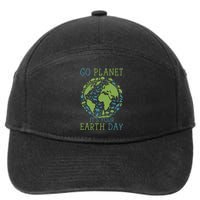 Go Planet ItS Your Earth Day 2024 Teachers 7-Panel Snapback Hat