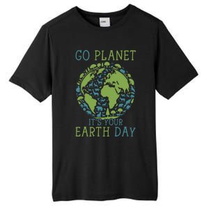 Go Planet ItS Your Earth Day 2024 Teachers Tall Fusion ChromaSoft Performance T-Shirt