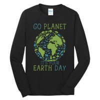 Go Planet ItS Your Earth Day 2024 Teachers Tall Long Sleeve T-Shirt